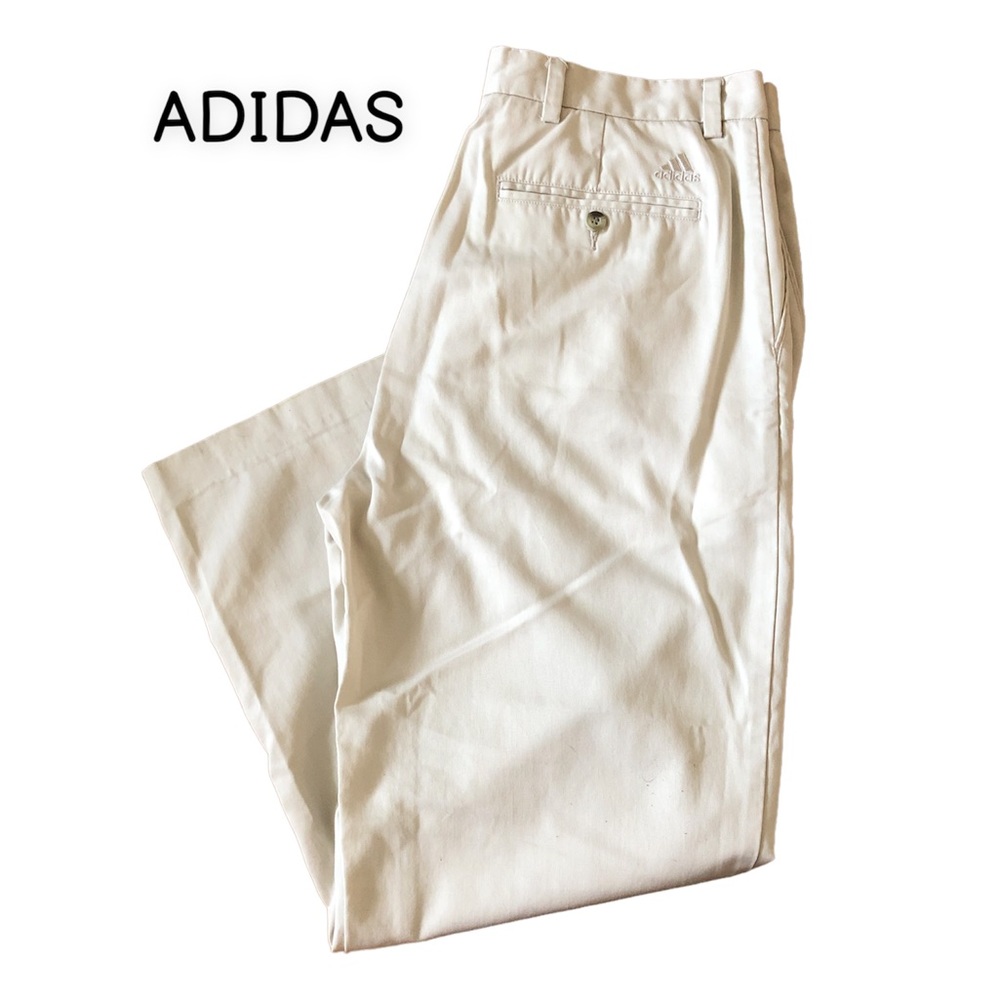 ADIDAS pleated chino style pants